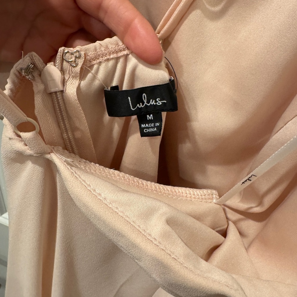 Lulu's Cream Backless Dress - Picture 3 of 5